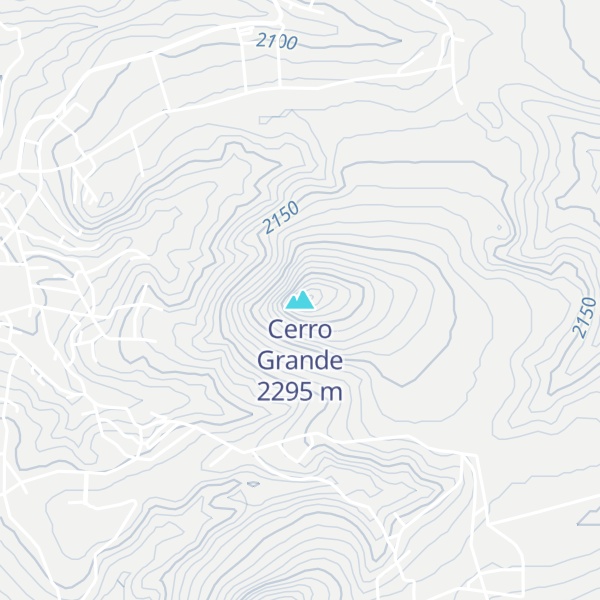 Map of Cerro Grande