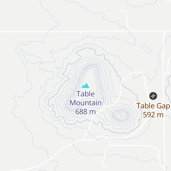 Map of Table Mountain
