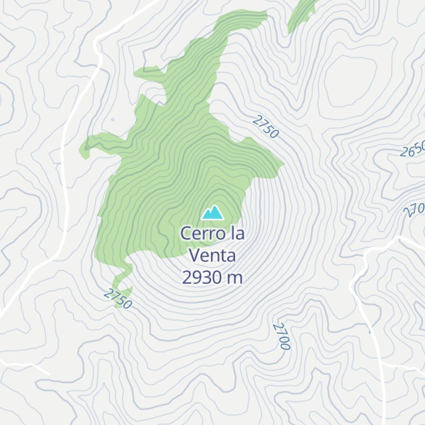Map of Cerro la Venta