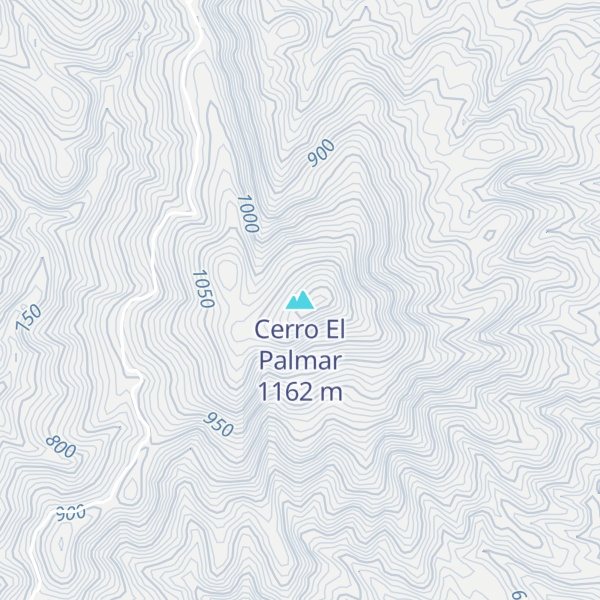 Map of Cerro El Palmar