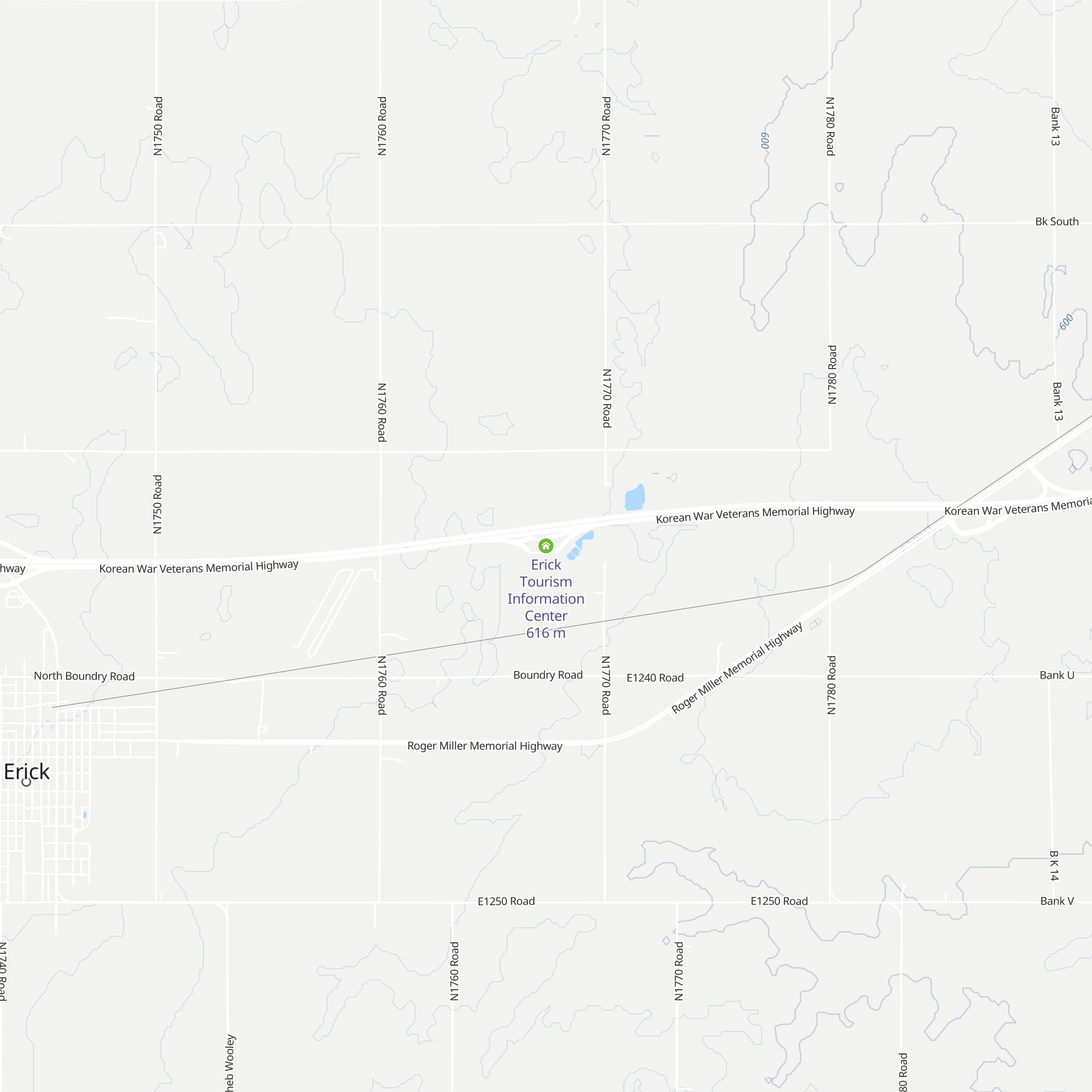 Erick Tourism Information Center map