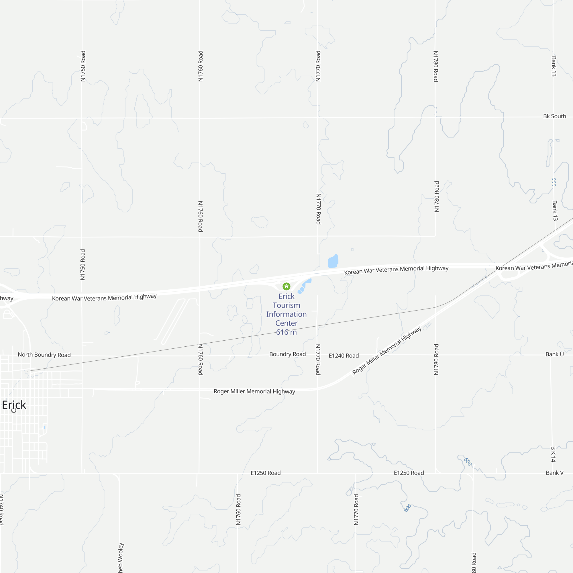 Erick Tourism Information Center map