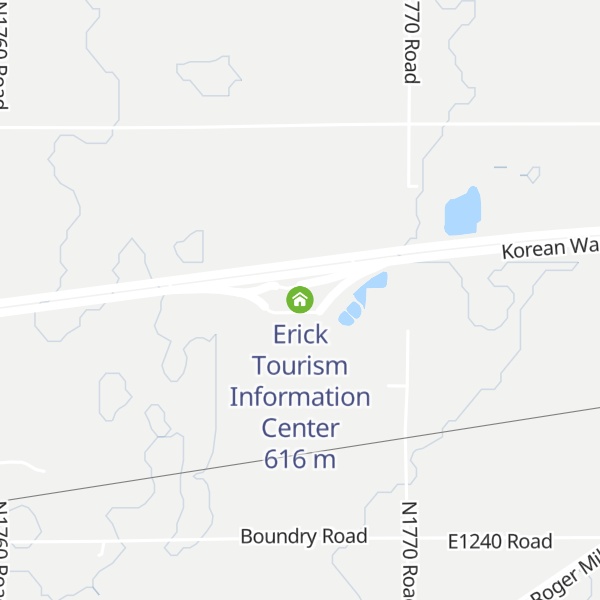 Map of Erick Tourism Information Center