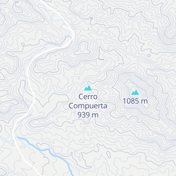 Map of Cerro Compuerta