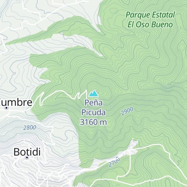Map of Peña Picuda