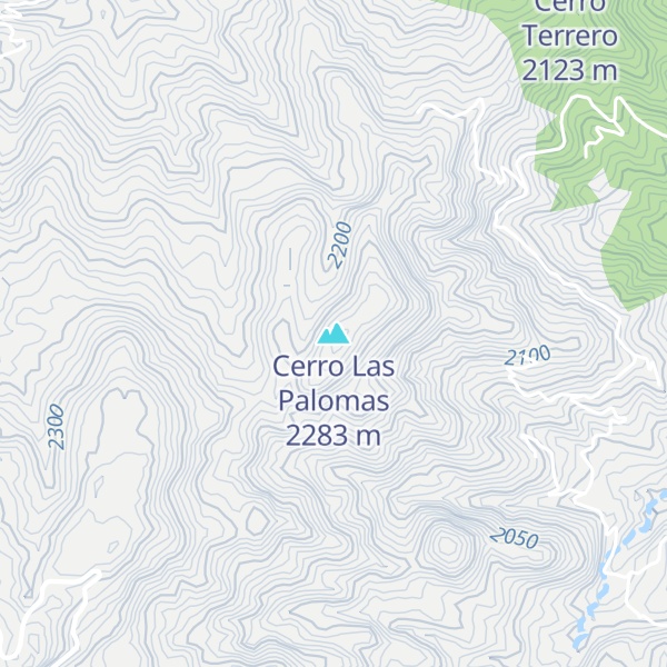Map of Cerro Las Palomas