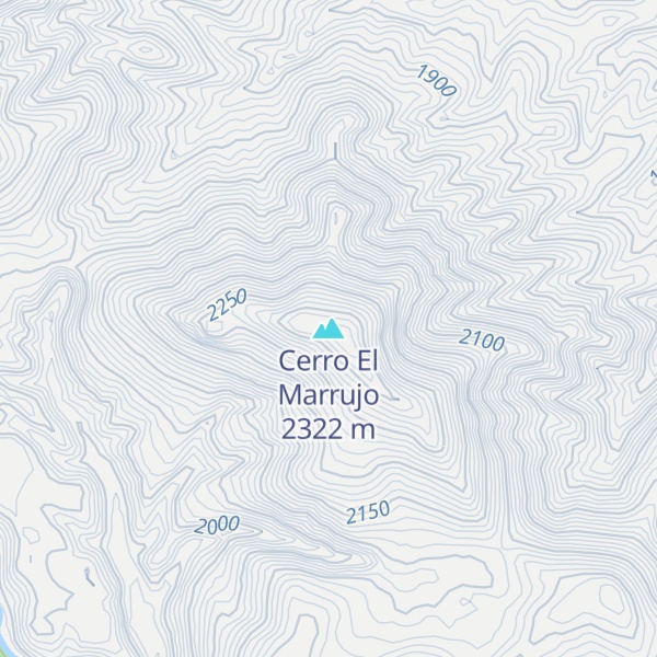 Map of Cerro El Marrujo