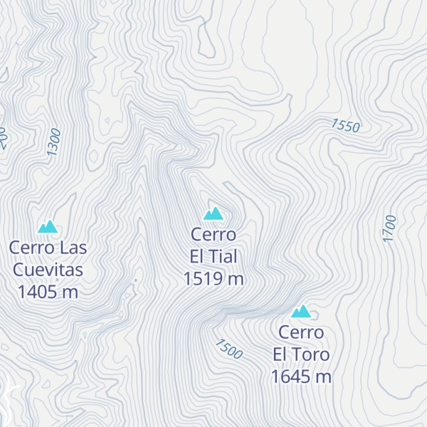 Map of Cerro El Tial
