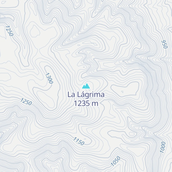 Map of La Lágrima