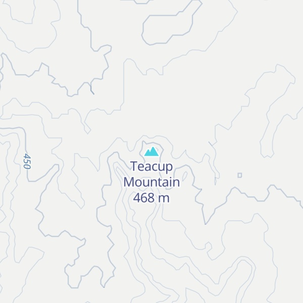 Map of Teacup Mountain