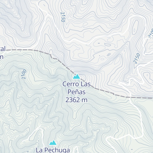 Map of Cerro Las Peñas