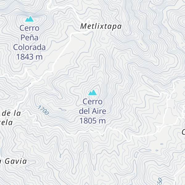 Map of Cerro del Aire