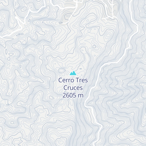Map of Cerro Tres Cruces