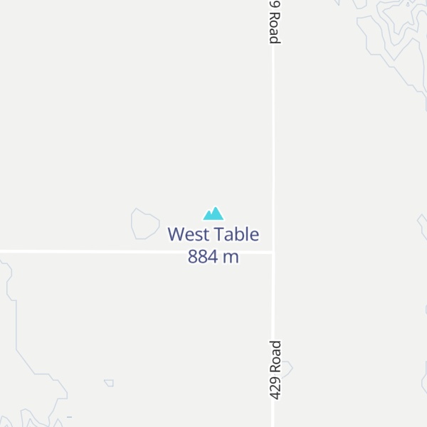 Map of West Table