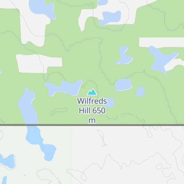 Map of Wilfreds Hill