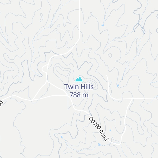 Map of Twin Hills