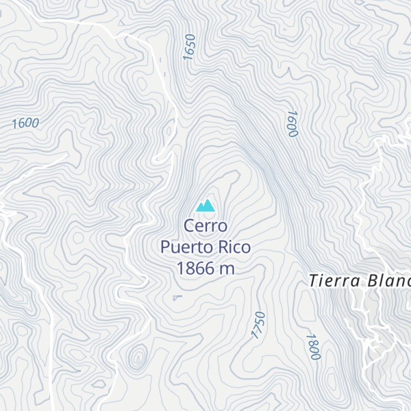 Map of Cerro Puerto Rico