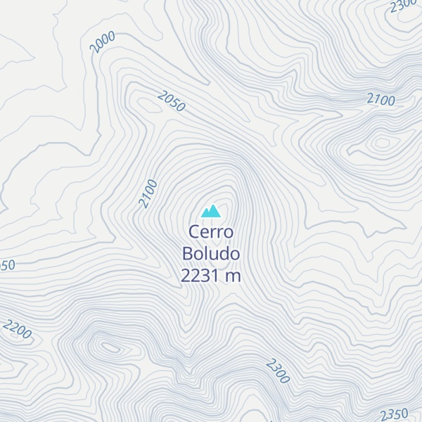 Map of Cerro Boludo