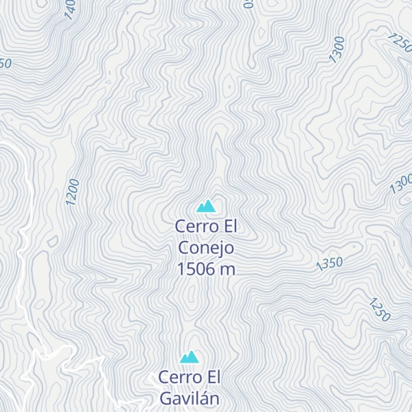 Map of Cerro El Conejo