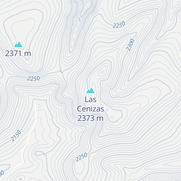 Map of Las Cenizas