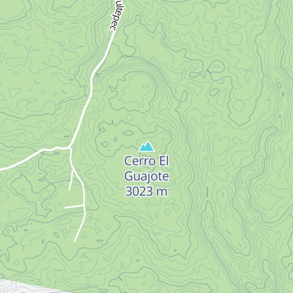 Map of Cerro El Guajote