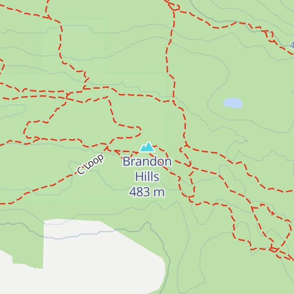 Map of Brandon Hills