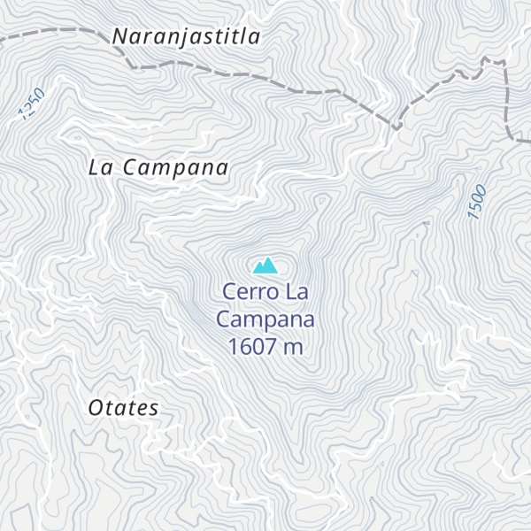 Map of Cerro La Campana
