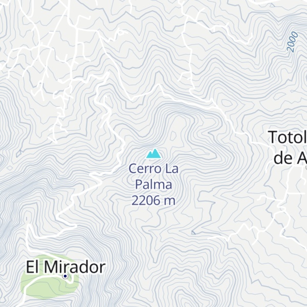 Map of Cerro La Palma