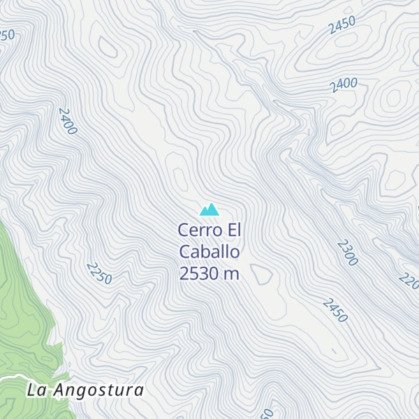 Map of Cerro El Caballo