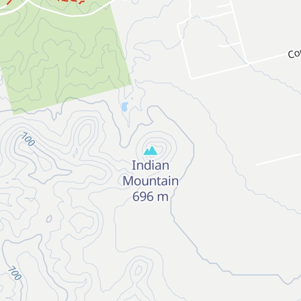 Map of Indian Mountain