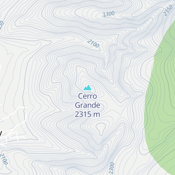 Map of Cerro Grande