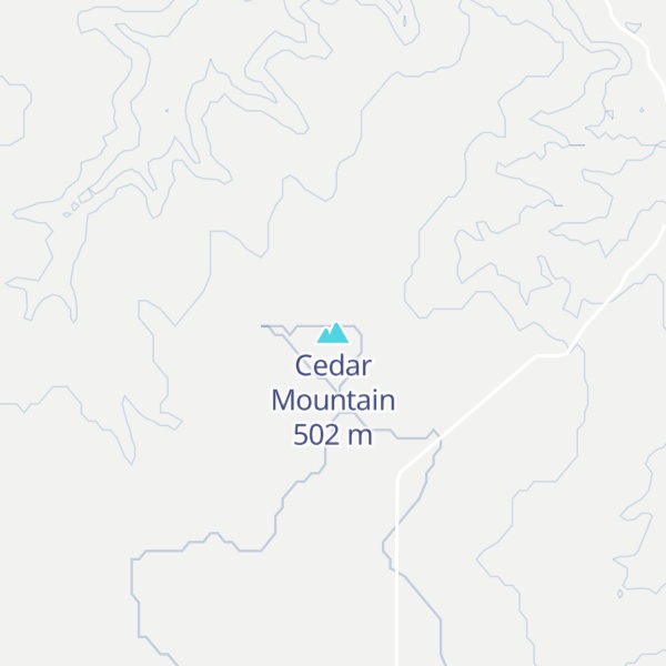 Map of Cedar Mountain