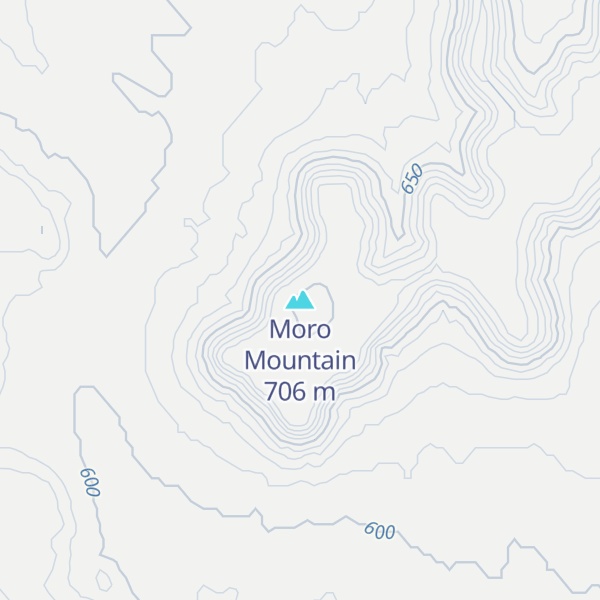 Map of Moro Mountain