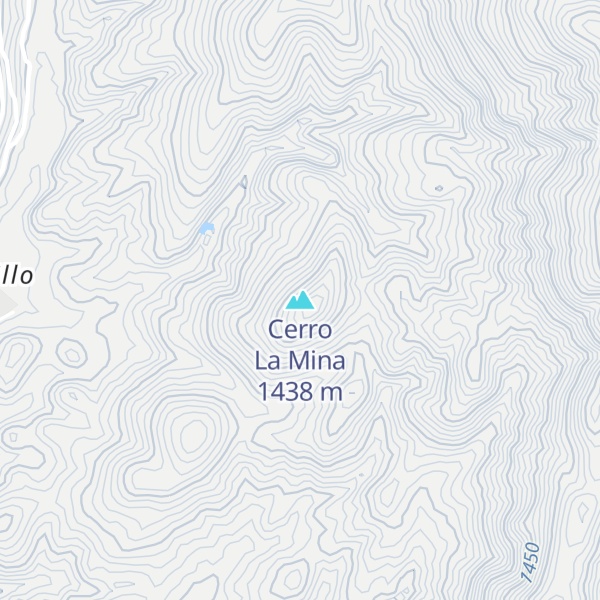 Map of Cerro La Mina