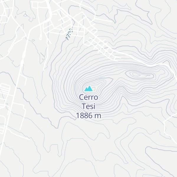 Map of Cerro Tesi