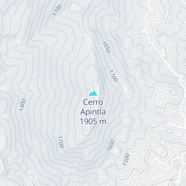 Map of Cerro Apintla