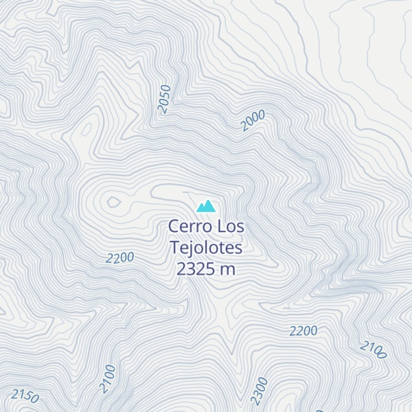 Map of Cerro Los Tejolotes
