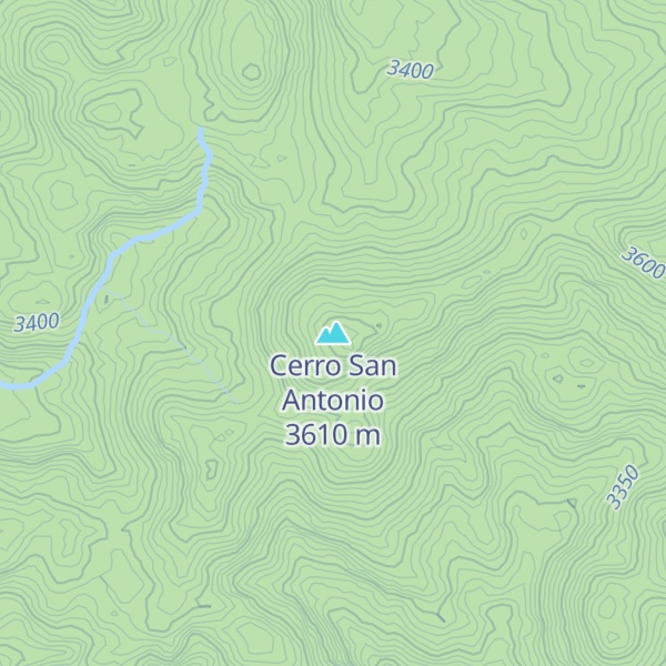 Map of Cerro San Antonio