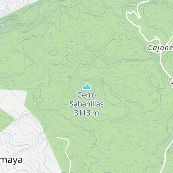 Map of Cerro Sabanillas