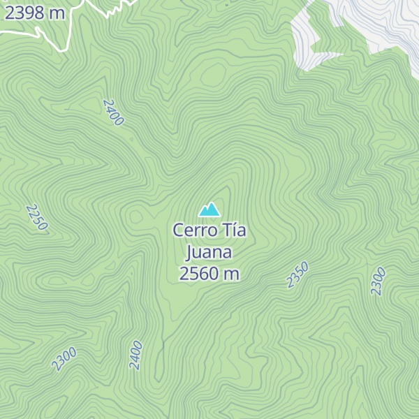 Map of Cerro Tía Juana