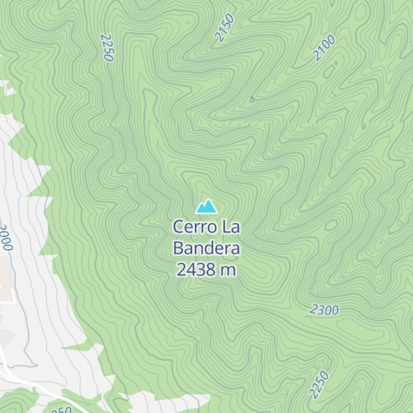 Map of Cerro La Bandera