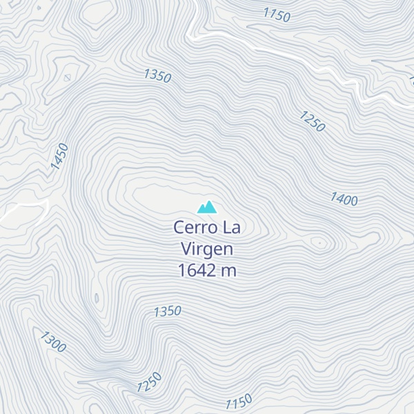 Map of Cerro La Virgen