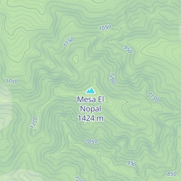 Map of Mesa El Nopal