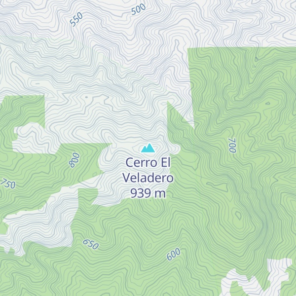 Map of Cerro El Veladero