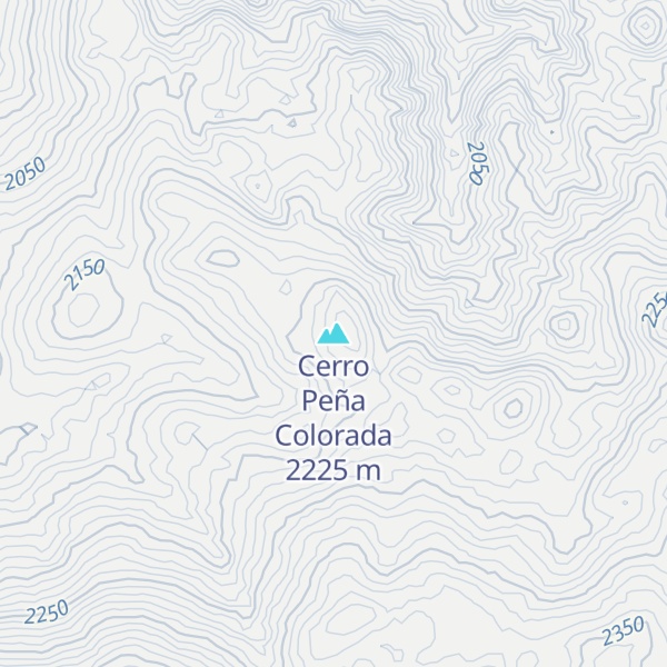 Map of Cerro Peña Colorada