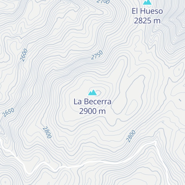 Map of La Becerra
