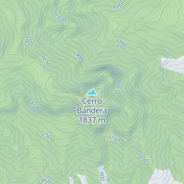 Map of Cerro Bandera