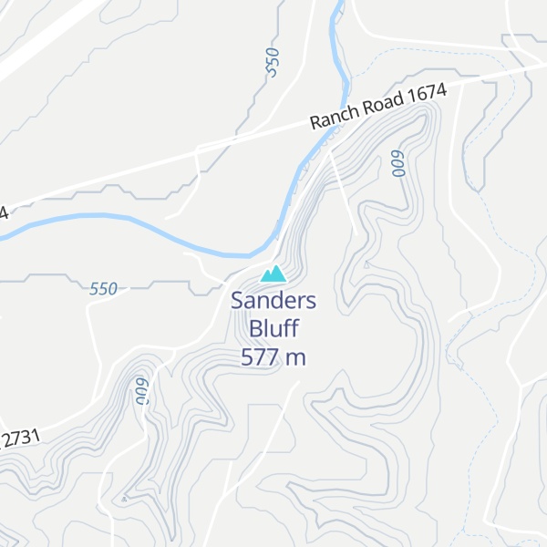 Map of Sanders Bluff