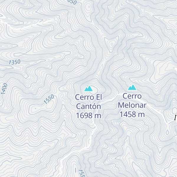 Map of Cerro El Cantón