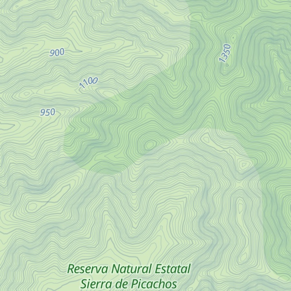 Map of Pico Delgadito